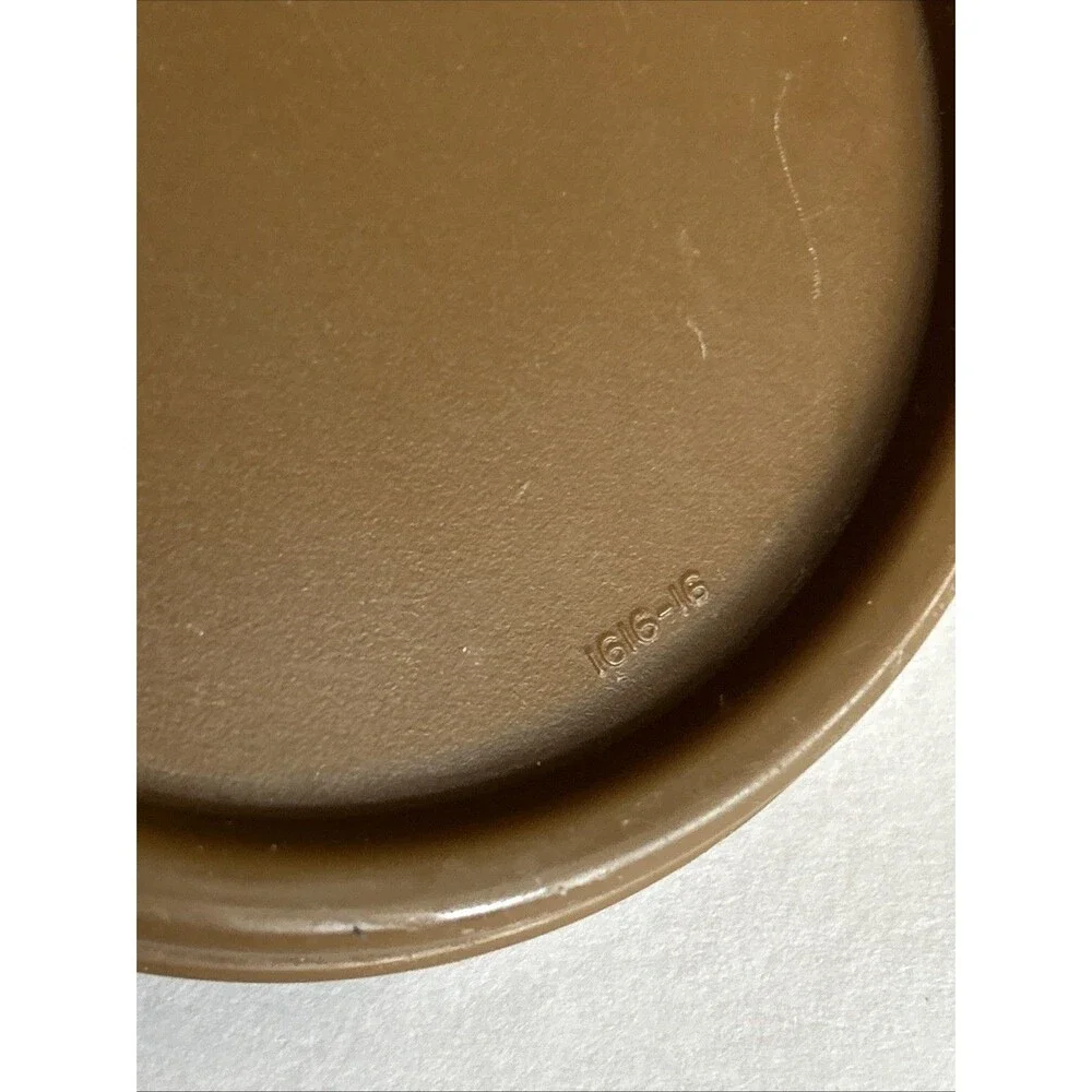 TUPPERWARE  MODULAR MATES OVAL STORAGE CONTAINER 1613-7 1/4 CUPS WITH BROWN LID!